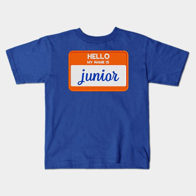 hello junior Kids T-Shirt by mystudiocreate